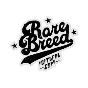 Rare Breed" 5" 1 Color Sticker - Black