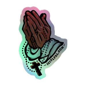 Por Favor" 5" Holographic sticker