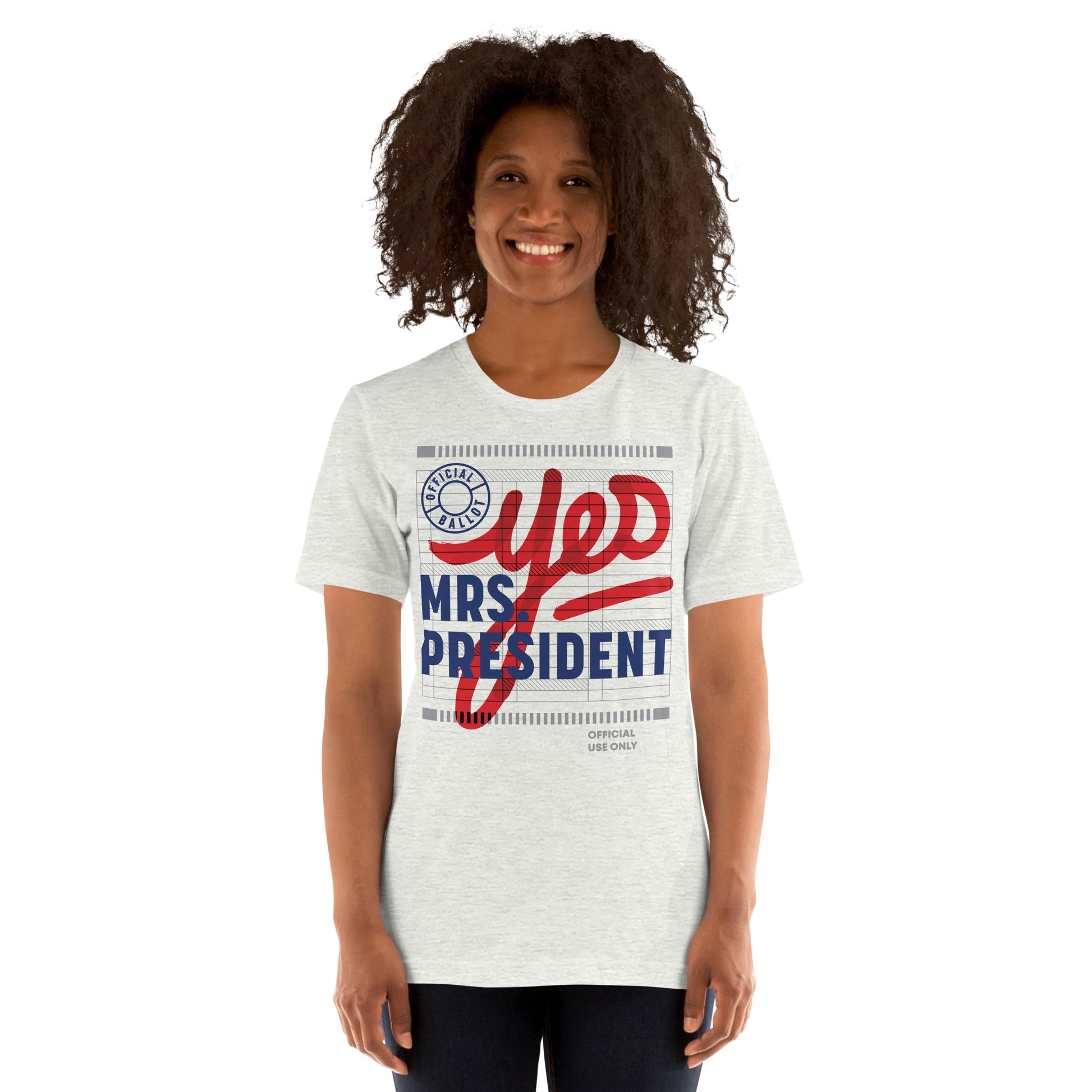 Yes Mrs President” Unisex Tee - Light - Image 28
