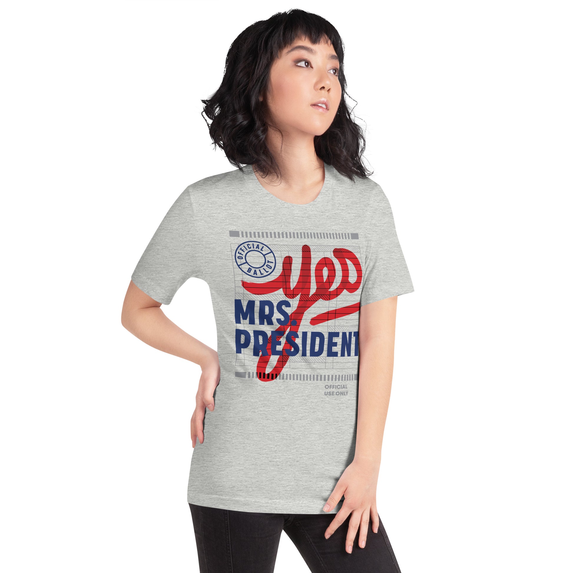 Yes Mrs President” Unisex Tee - Light - Image 30