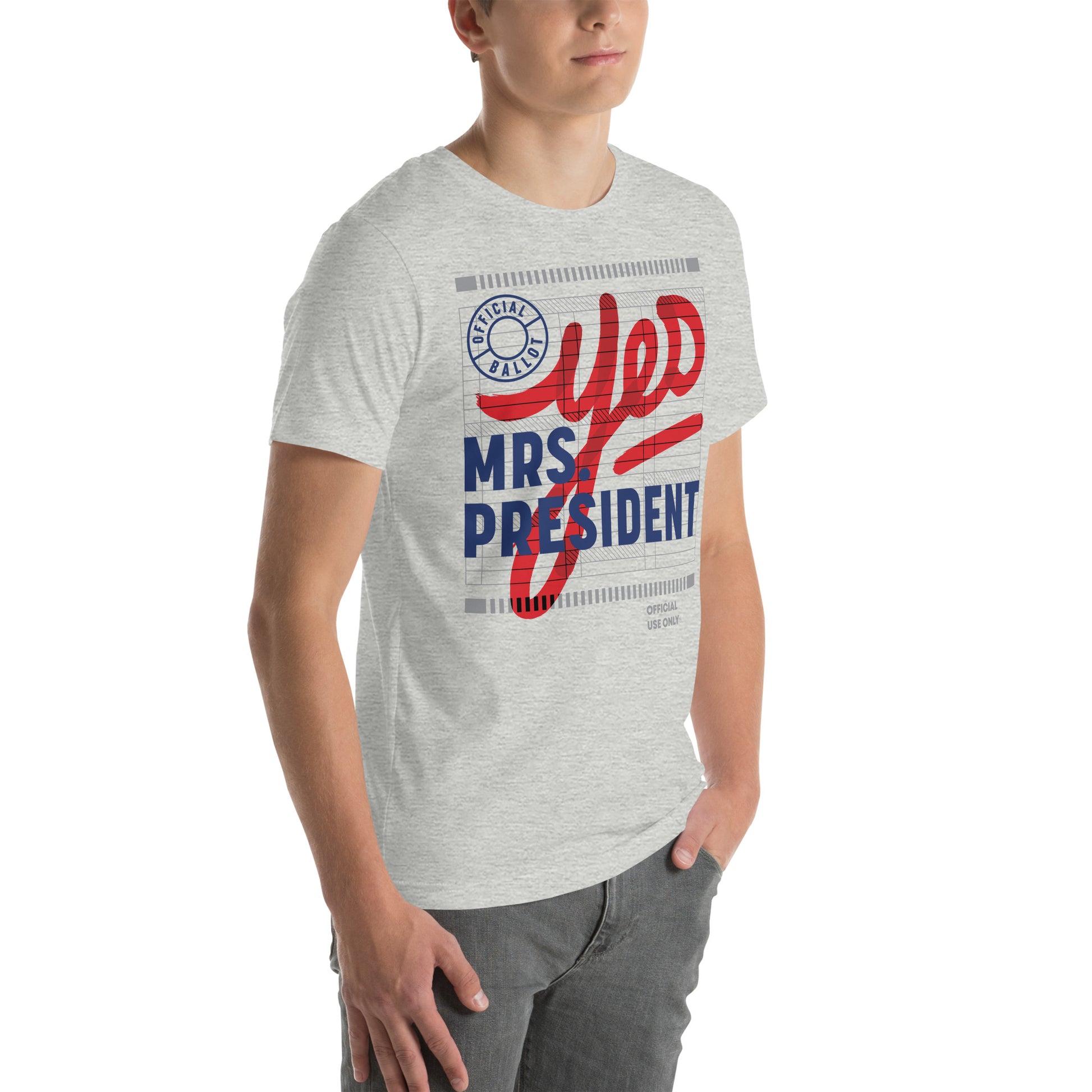 Yes Mrs President” Unisex Tee - Light - Image 15