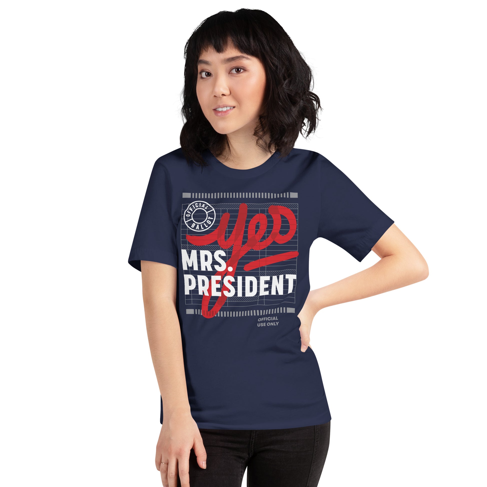 Yes Mrs President” Navy Unisex Tee - Image 5