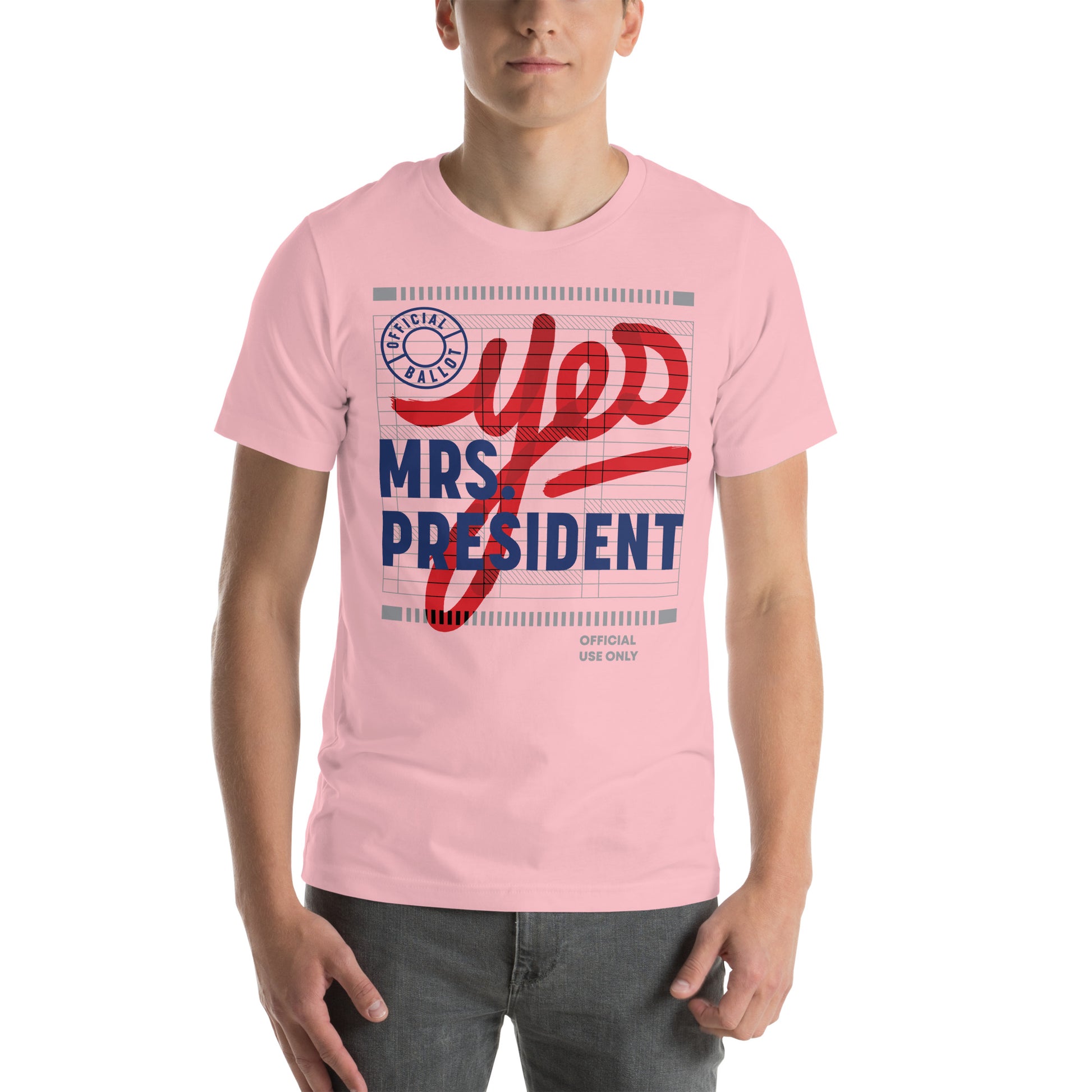Yes Mrs President” Unisex Tee - Light - Image 25